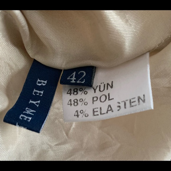 Beymen Natural tan color 48% wool blend sleeveless dress at knee Eu 42 US 10 - Picture 10 of 15